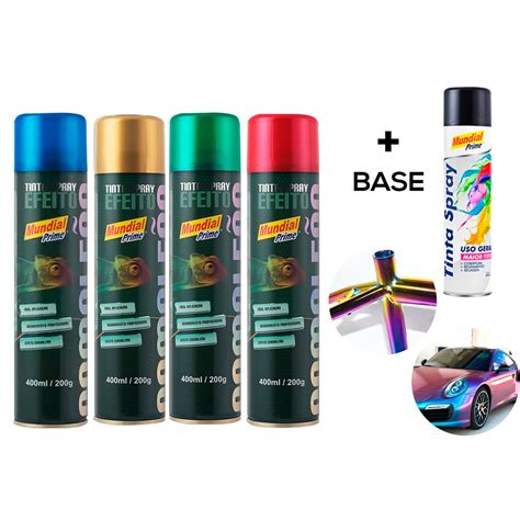 Kit Tinta Spray Camale O Cores A Escolher Azul Amarelo Verde