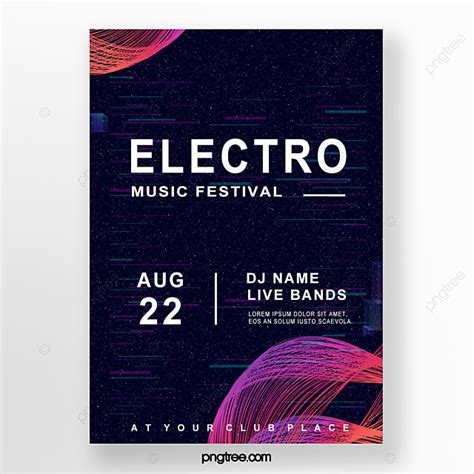 Creative Electronic Party Poster Template Download on Pngtree