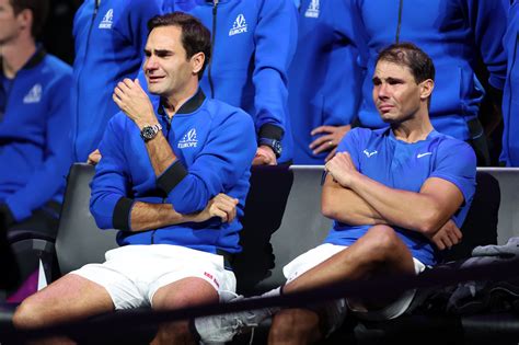 Roger Federer Rafa Nadal Cries During His Emotional Retirement