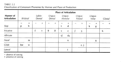 IPA Consonant Chart