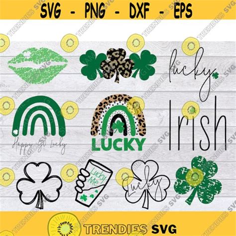 St Patricks Svg Bundle Shamrock Svg Bundle Lucky Svg Rainbow Svg Lucky Me Svg Irish Svg