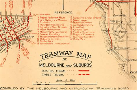 Melbourne Tramway Map - Print Modern