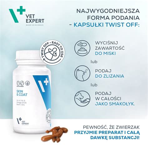 Suplementy dla psa i kota VetExpert Skin Coat SKÓRA I SIERŚĆ 30