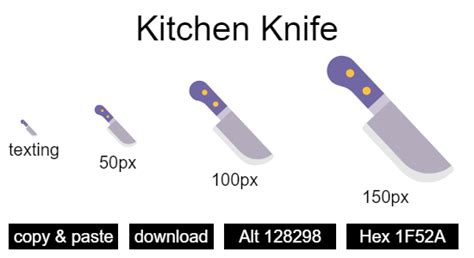 Kitchen Knife Emoji And Codes