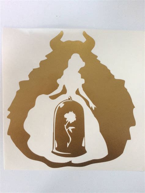 Beauty And The Beast Inspired Vinyl Sticker Decal Car Window Etsy