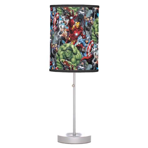 Avengers Classics Hulk Leading Avengers Table Lamp Zazzle