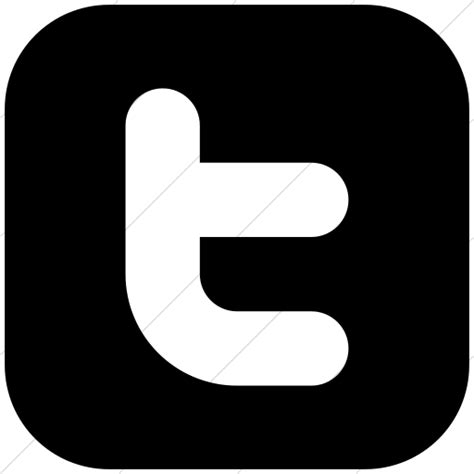 Twitter Icon Black And White #408314 - Free Icons Library