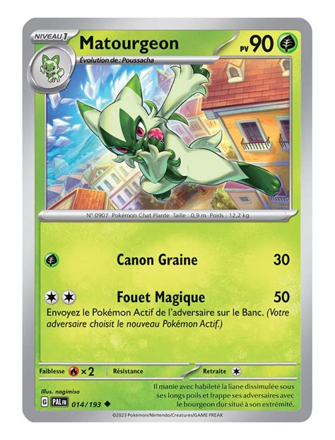 FR Pokémon Carte EV02 014 193 Matourgeon