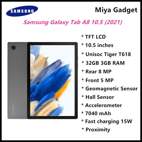 Samsung Galaxy Tab A8 4gb Ram 64gb Rom 10 5 Inch 8mp Lte New With 1