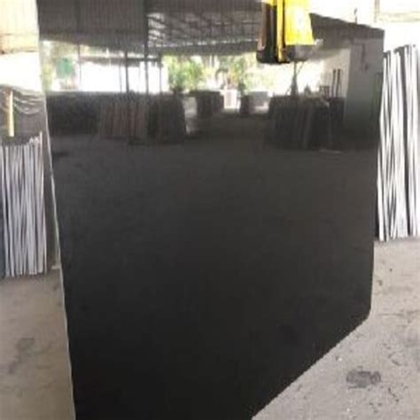 Polished Jet Black Granite Slab For Kitchen Flooring Bath At Best Price