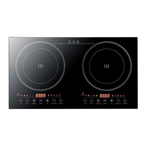 Portable Electric Induction Cooktop Dual Ceramic Burner Stove 2400W 110V Double Hot Plate