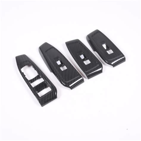 Carbon Fiber Window Lift Switch Panel Cover Trim For Ford Ranger 2023 2024 2025 Ebay