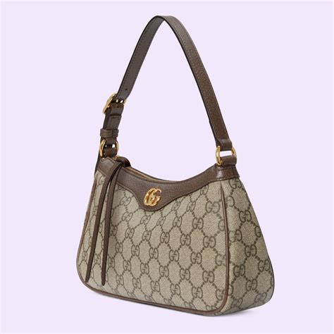 Sac Main Ophidia Petite Taille En Toile Supreme Beige Et B Ne