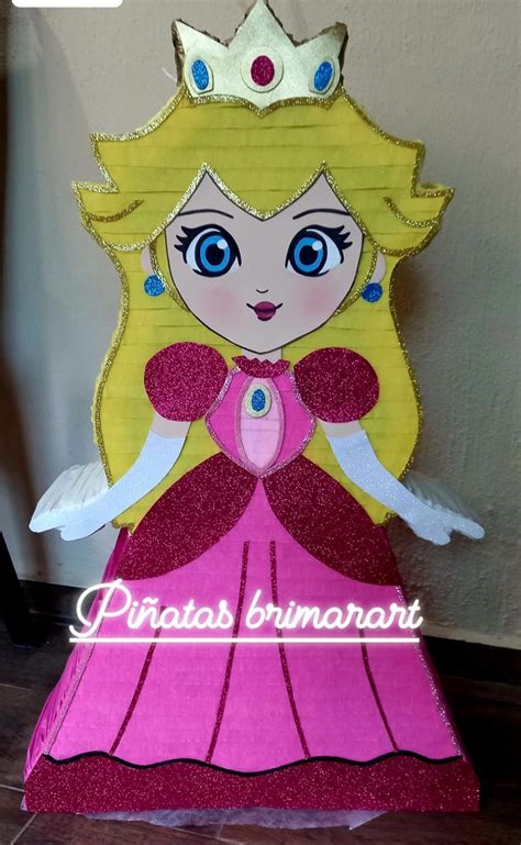 piñata princesa peaches en 2024 Piñata Piñatas redondas Piñatas