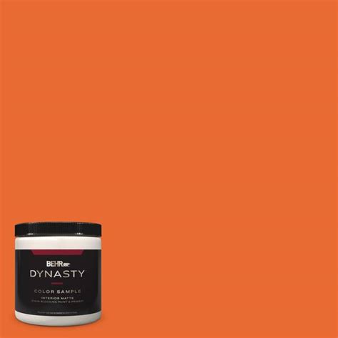 BEHR DYNASTY 8 Oz 220B 7 Electric Orange Matte Stain Blocking