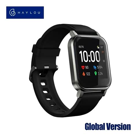 Haylou Smartwatch Ls Preto Global Rel Gio Inteligente Bluetooth