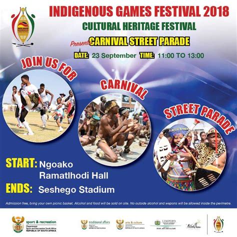 The Sport And Recreation Ministry South Africa Organises Indigenous Games Festival Tafisa