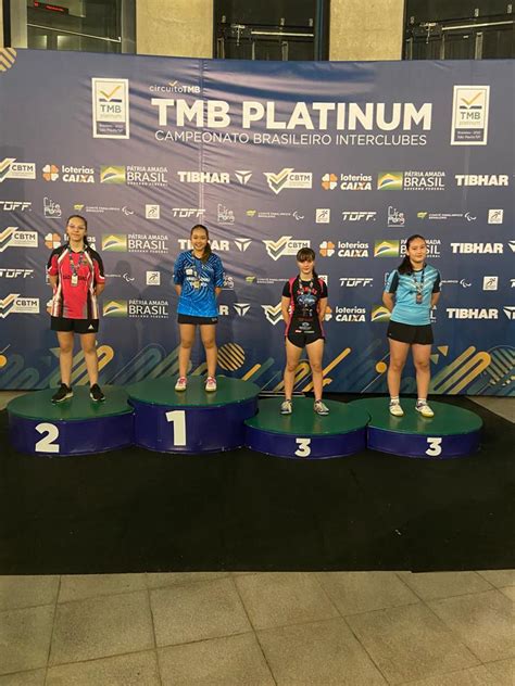 Rio sulenses conquistam quatro medalhas no Brasileiro de Tênis de Mesa