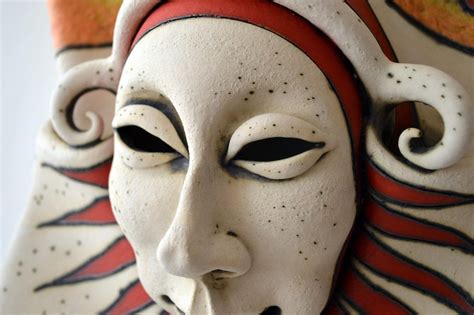 Mask Ceramic Mask Wall Decor Sculpture Art Ceramic Etsy Australia