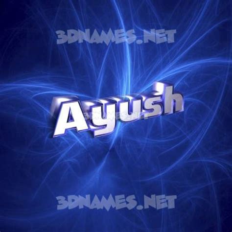 Preview of Plasma 3D name for "Ayush"