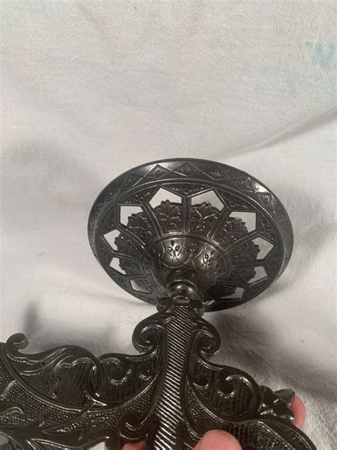 Antique Double Oil Lamp Ornate Victorian Eastlake Oil Lamp Bracket