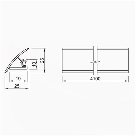 EGGER Плинтус H3730 ST10 Гикори натуральный 4100х25х25