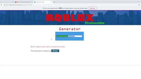 Roblox Promo Code Generator By XDaniel L Part 1 YouTube