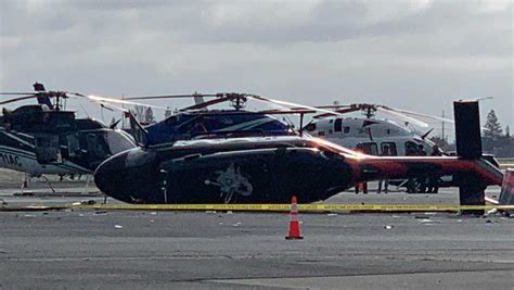 Thief crashes helicopter at Sacramento airport, police say