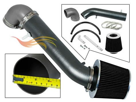 RW GREY Ram Air Intake Kit Filter For 91 95 JEEP Wrangler 2 5L 4 0L L6