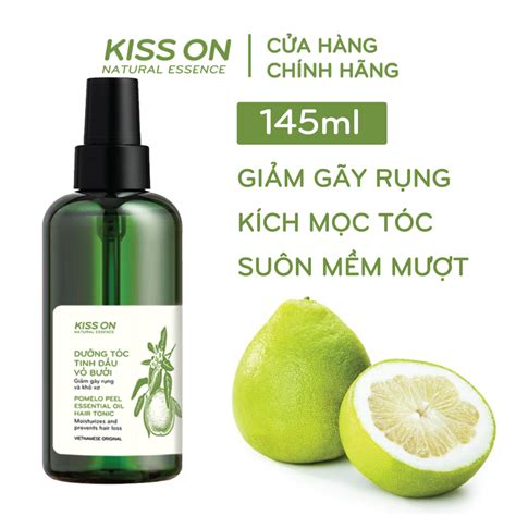 Xịt Mọc Tóc Tinh Dầu Vỏ Bưởi Kiss On 145 Ml Ngăn Ngừa Rụng Tóc Kích Mọc Tóc Cung Cấp Dưỡng