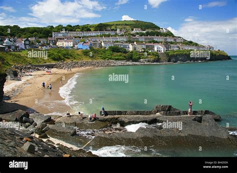 Beach at New Quay, Ceredigion, West Wales, UK Stock Photo - Alamy