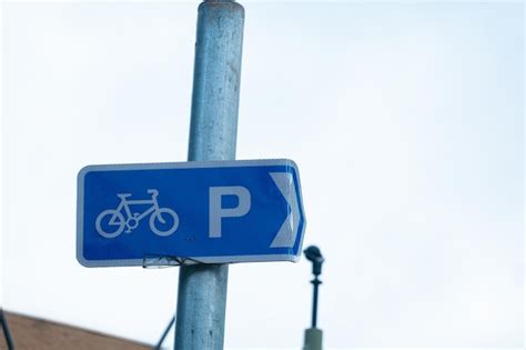 Premium Photo Bicycle Lane Signs And Bike Parking Are Rectangular