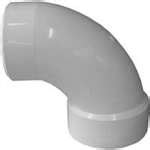 Canplas 192454L Sanitary Street Pipe Elbow 4 In Spigot X Hub 90 Deg