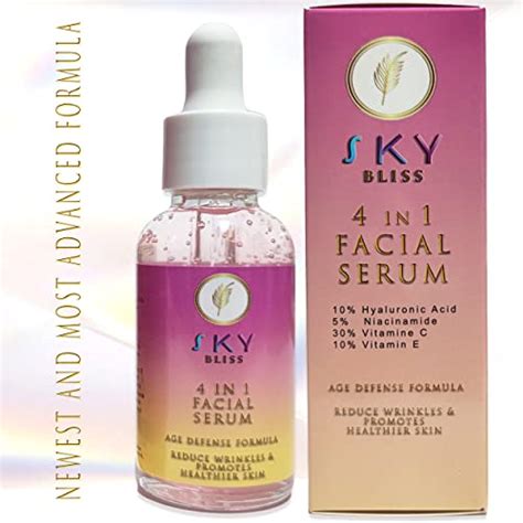 Sky Bliss Anti Aging Serum Hyaluronic Acid Vitamin C Vitamin E