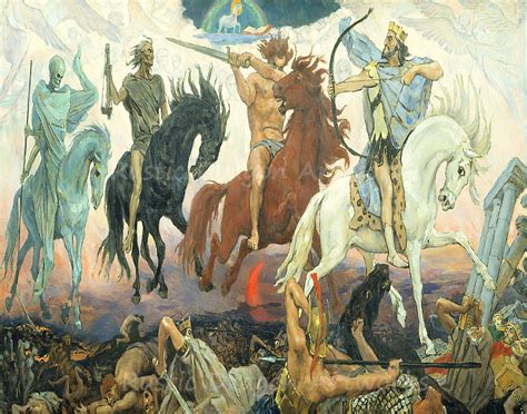 Viktor Vasnetsov four Horsemen of the Apocalypse - Etsy