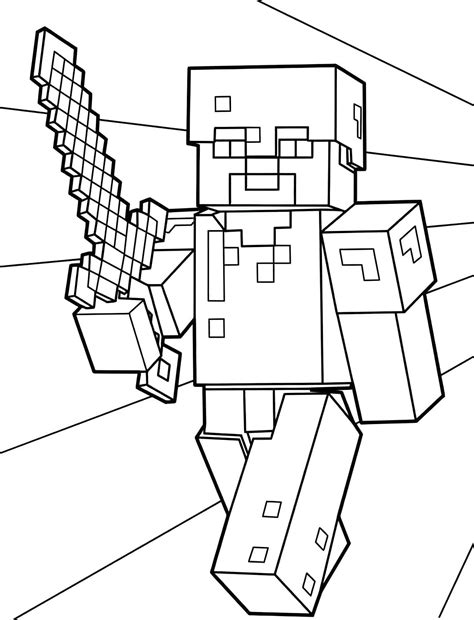 Desenho Para Colorir Minecraft 1