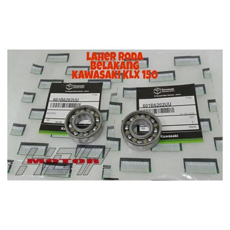 Laher Bearing Roda Belakang 6202 Set Kawasaki KLX 150 601b6202uu