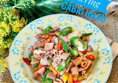 Resep Tumis Cumi Kering Cabai Hijau Oleh Lanjarsih Mama Fifian