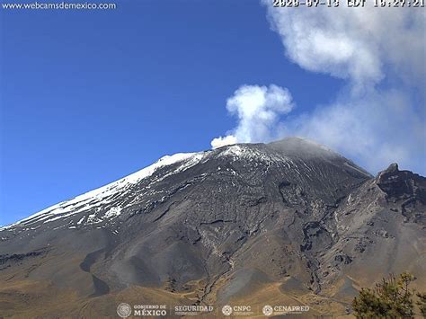 Reporte Del Monitoreo De Cenapred Al Volc N Popocat Petl Hoy De