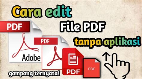 Cara Edit File Pdf Tanpa Aplikasi Tambahan Tutorial Android Youtube