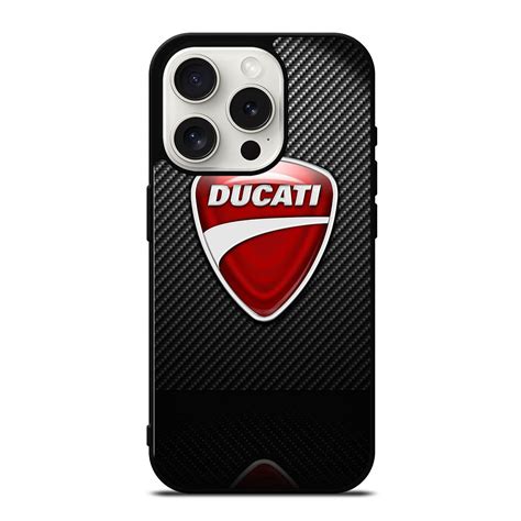 Ducati Carbon Logo Iphone 15 Pro Case Cover Casecentro