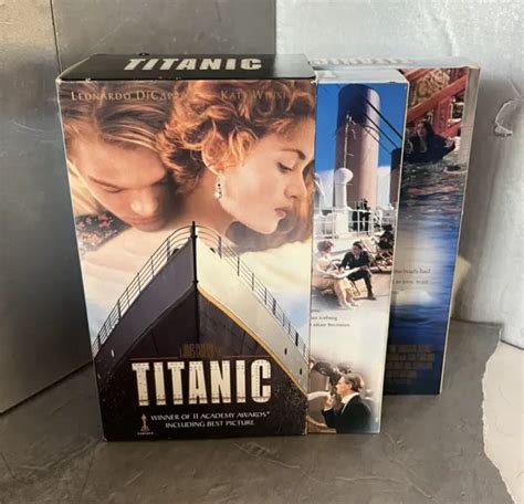 Titanic On Vhs Tapes Leonardo Dicaprio Kate Winslet Vintage