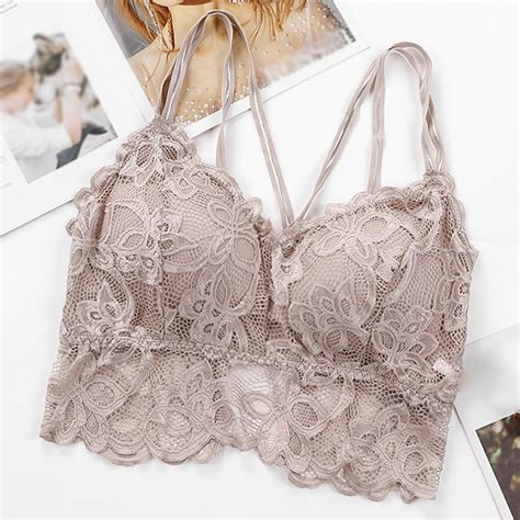 Lycaql Lingerie For Women Women S Ice Lined Chest Wrapping And Back Strengthening Plus Size Lace