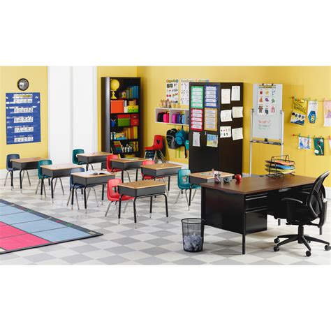 Llr 99893 Lorell Adjustable Height Student Desks With Book Box