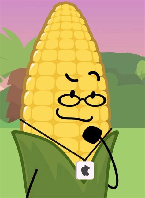 An Animated Corn On The Cob With Glasses