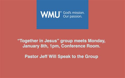 WMU Together In Jesus Five Forks Baptist Church