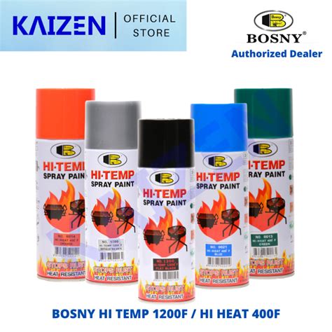 Bosny Hi Temp Hi Heat High Temperature Resistant Spray Paint F