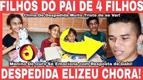 Pai De 4 Filhos Elizeu Se Emociona Na Entrega De Presentes Para Os