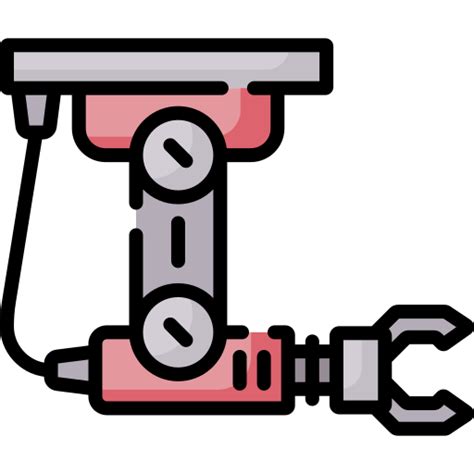 Robotic Arm Special Lineal Color Icon