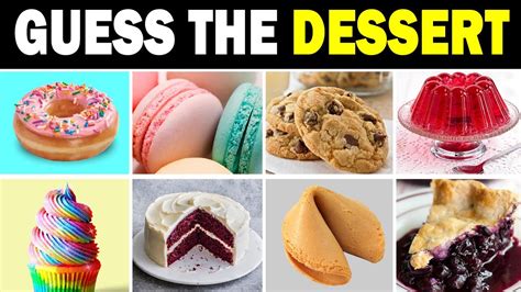 Guess The Dessert 55 Different Types Of Desserts And Sweets YouTube